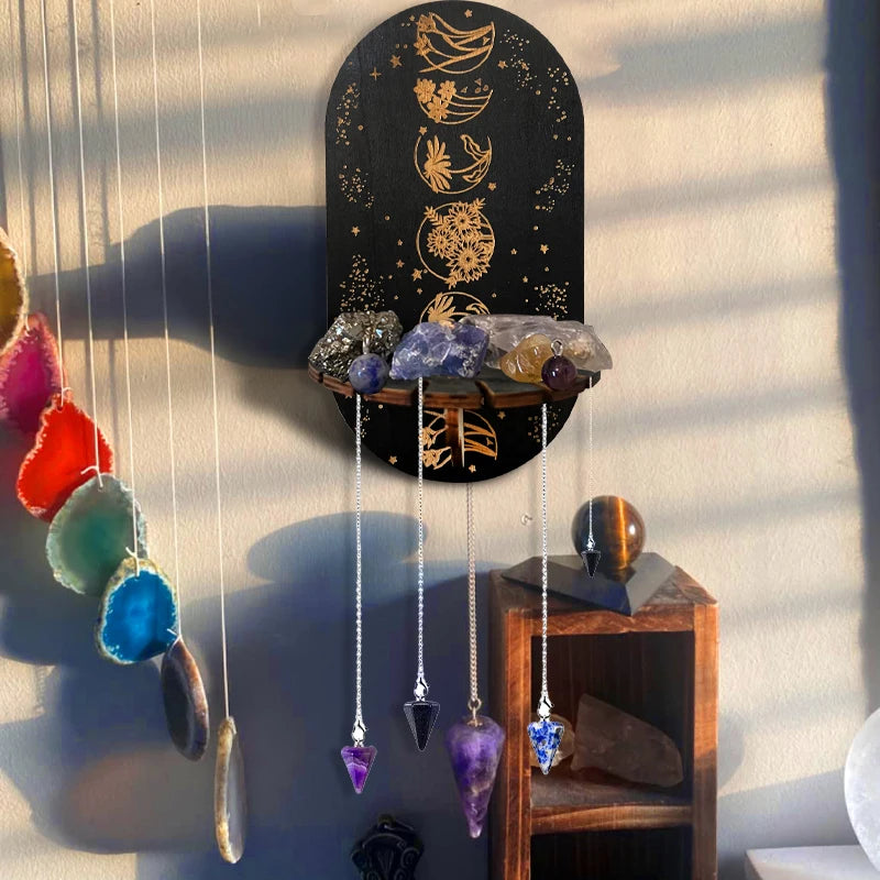 Wooden Display Shelf and Pedulum Hanger