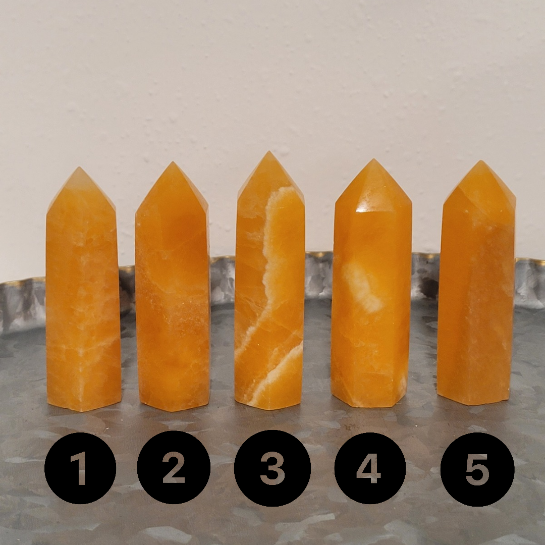 Orange Calcite Tower