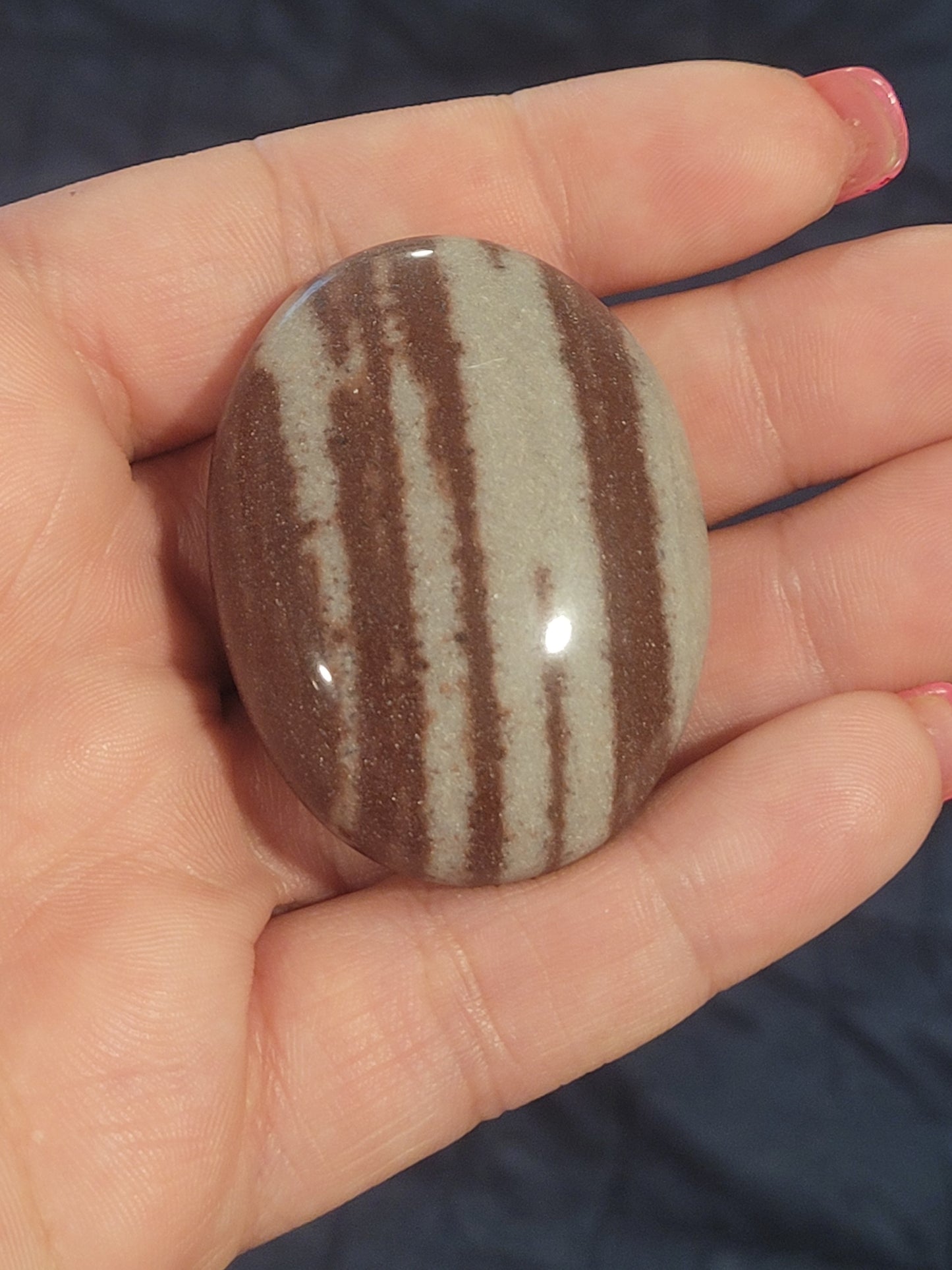 Shiva Lingham Palm Stone