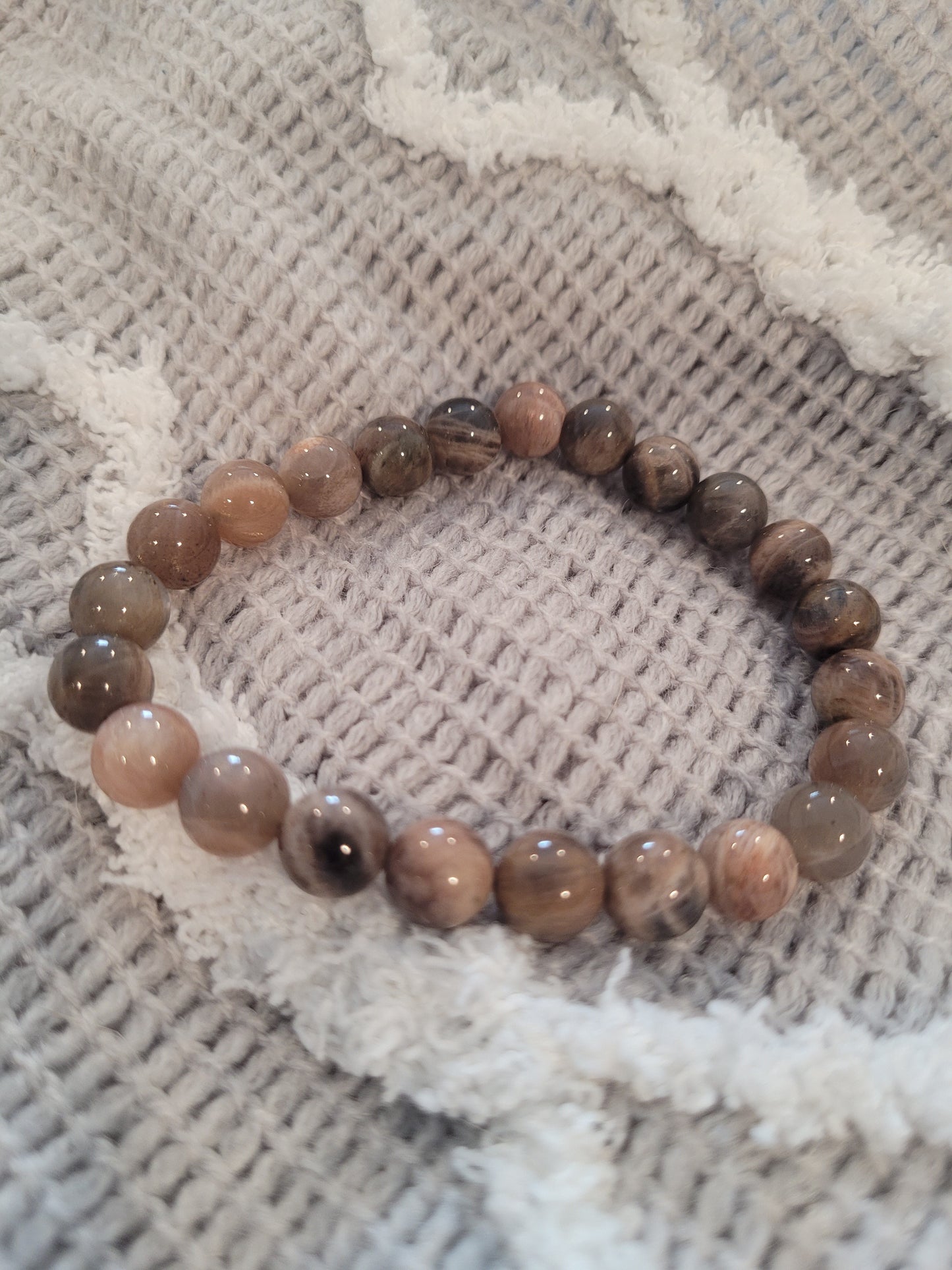 Black Sunstone with Hematite Bracelet