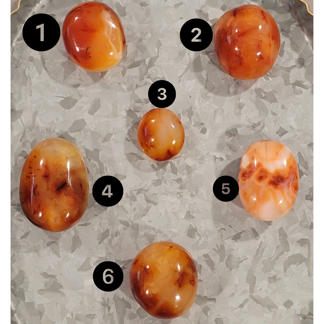 Carnelian Palm Stone