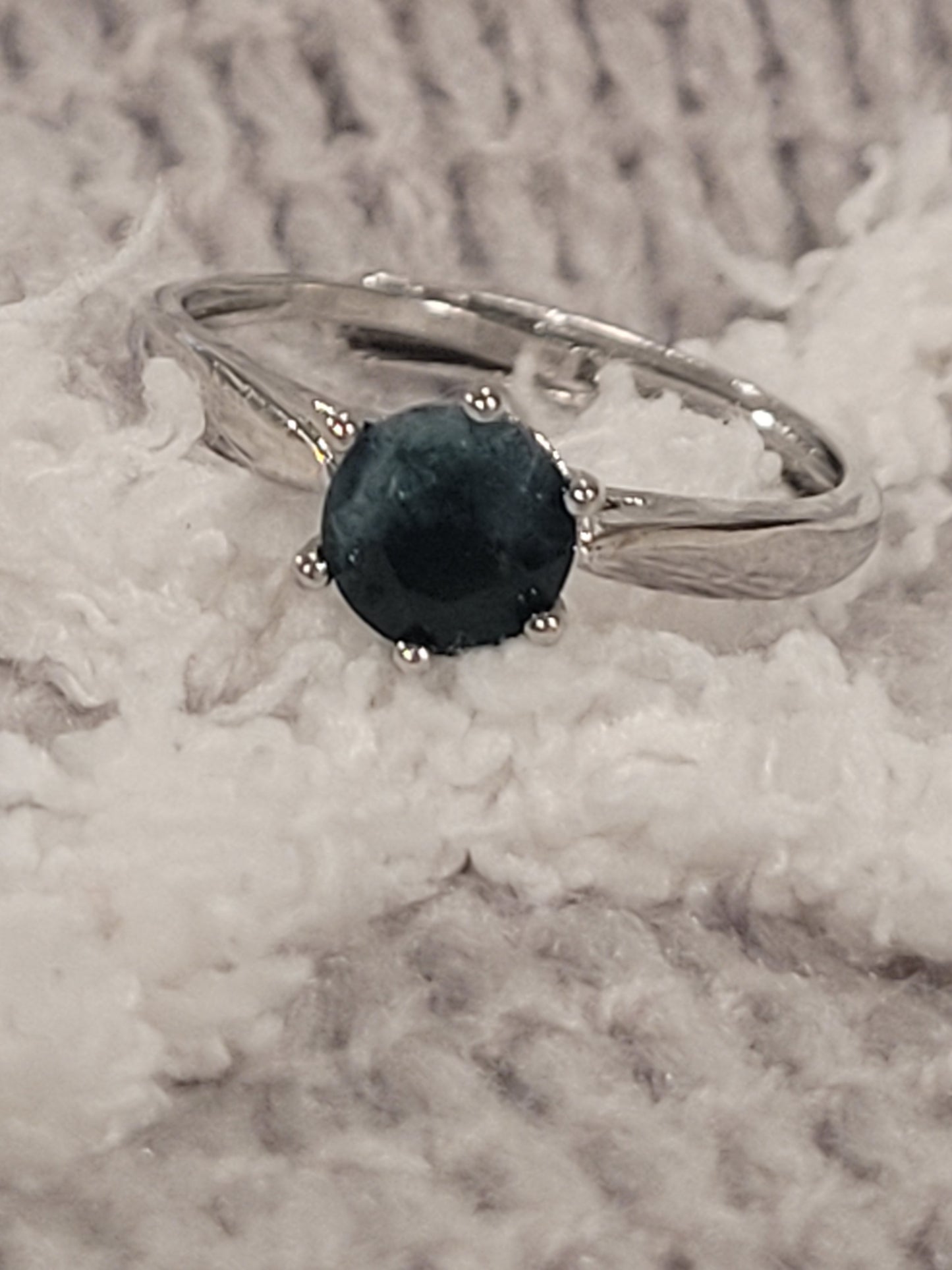 Green Moss Agate Ring