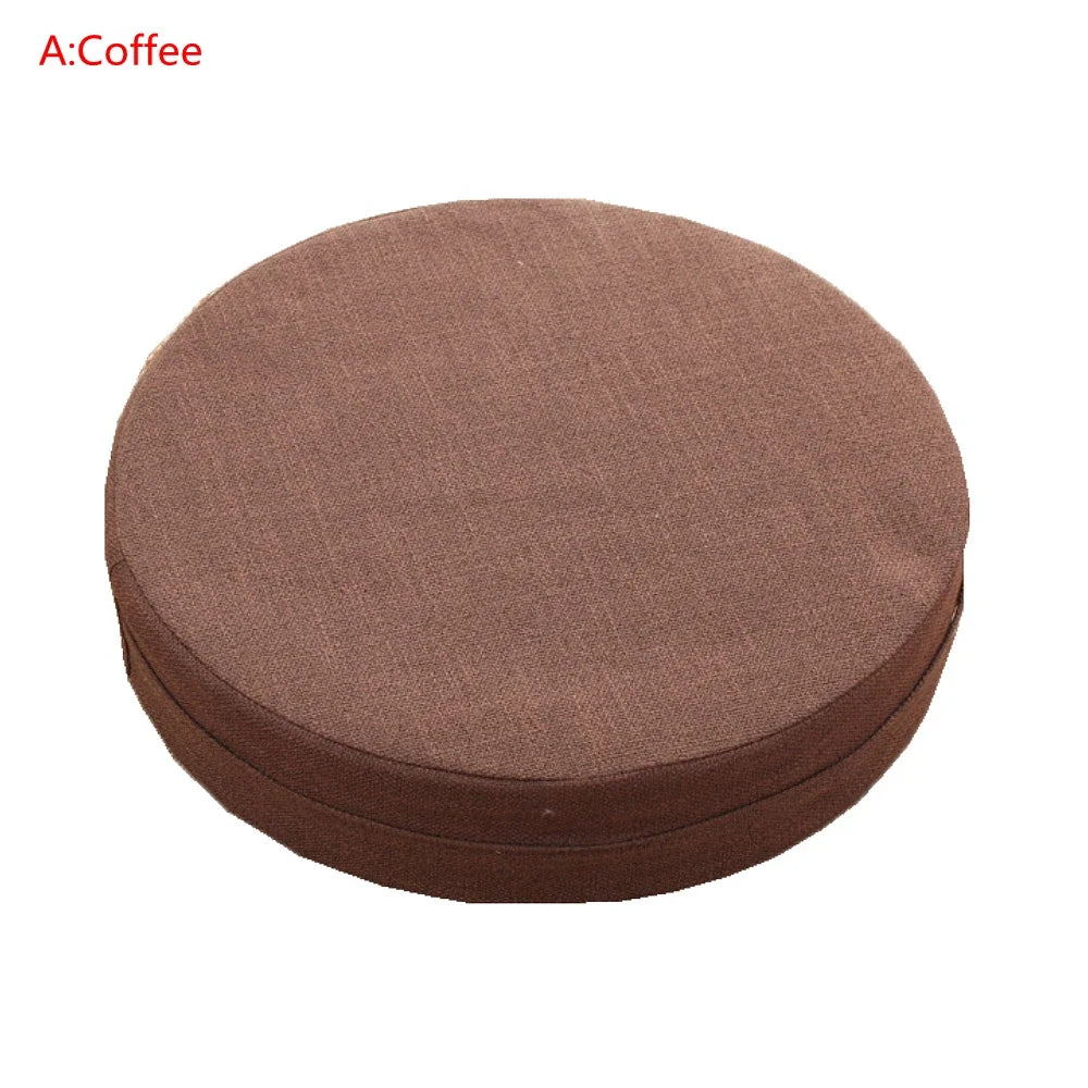 Round Linen Mediation Cushion