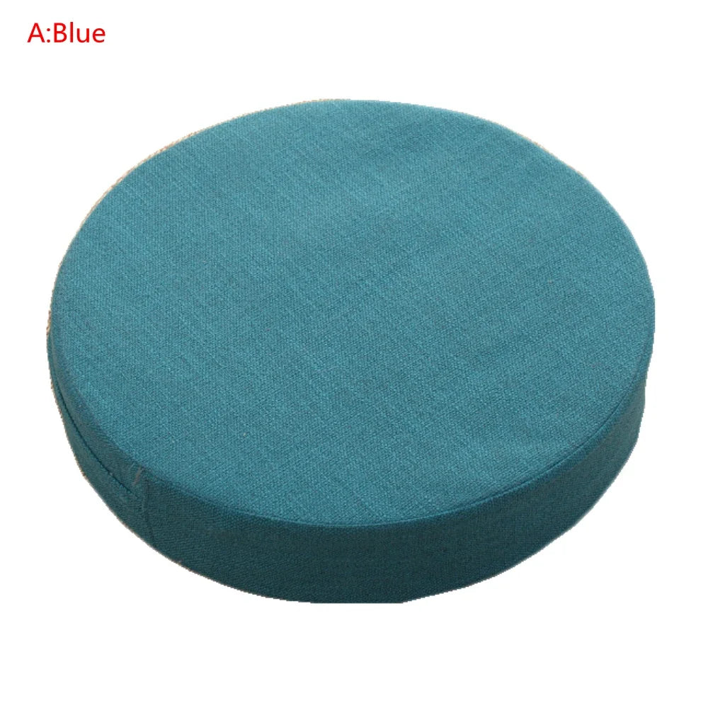 Round Linen Mediation Cushion