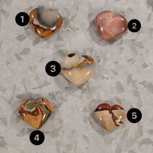 Polychrome Jasper Heart